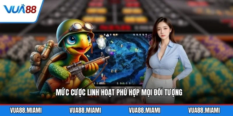 Bắn cá 5 Mức cược linh hoạt phù hợp mọi đối tượng